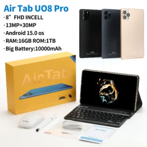 تابلت Air Tab U08 Pro 5 اشتري تابلت Air Tab U08 Pro مع كيبورد وماوس بلوتوث + هدايا، بطارية 10000mAh، رام 16GB، توصيل سريع داخل السعودية والدفع عند الاستلام.